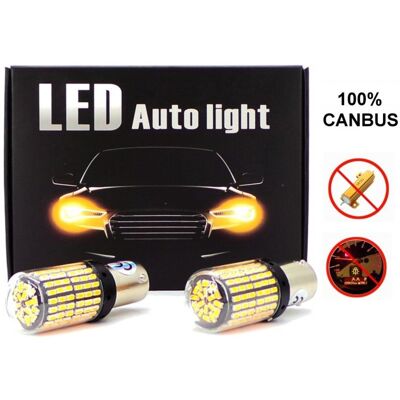 P21W Żarówki Led 2Szt Ba15S 12-24V 100% Canbus Bez Błędu Pomarańczowa Premium Motoledy P21W Żarówki Led 2Szt Ba15S 12-24V 100% Canbus Bez Błędu Pomarańczowa Premium Motoledy