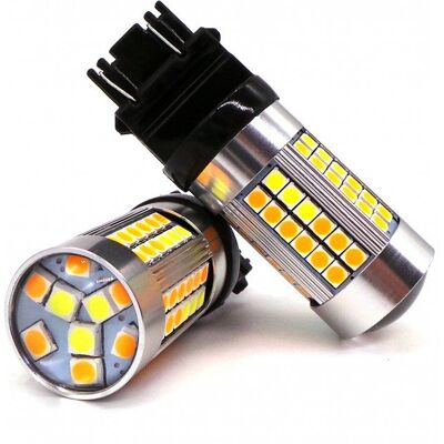 P27/7W Żarówka Led 3157 12V 27/7W 100% Canbus Biało-Pomarańczowa Motoledy P27/7W Żarówka Led 3157 12V 27/7W 100% Canbus Biało-Pomarańczowa Motoledy