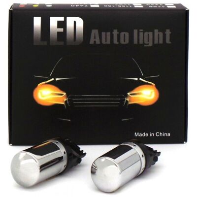 P27/7W Żarówki Led 2Szt 3156 12-24V Canbus Pomarańczowa Premium Motoledy P27/7W Żarówki Led 2Szt 3156 12-24V Canbus Pomarańczowa Premium Motoledy