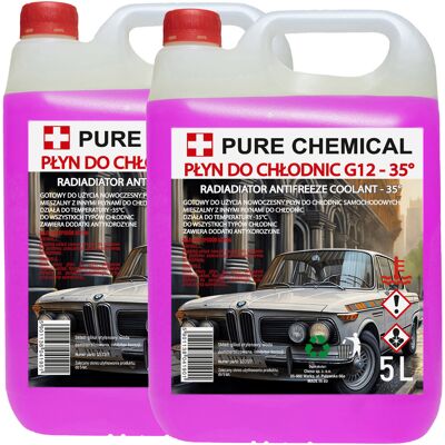 Pure PŁYN DO CHŁODNIC G12/G12+ PŁYN CHŁODNICZY -35C 10L Pure PŁYN DO CHŁODNIC G12/G12+ PŁYN CHŁODNICZY -35C 10L
