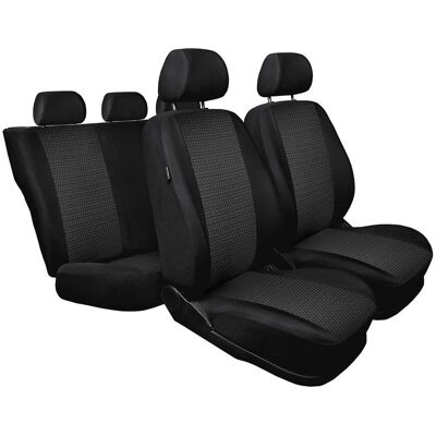 Pokrowce szyte na miarę do Ford Fiesta VI (2002-2008) - Auto-Dekor - Practic - czarne Pokrowce szyte na miarę do Ford Fiesta VI (2002-2008) - Auto-Dekor - Practic - czarne