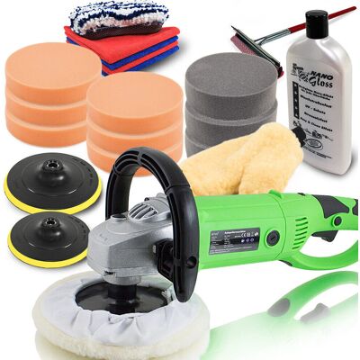 BITUXX® Polerka Samochodowa 1500W Z Akcesoriamia Do Polerowania Czyszczenie Lakierowanie Auta BITUXX® Polerka Samochodowa 1500W Z Akcesoriamia Do Polerowania Czyszczenie Lakierowanie Auta