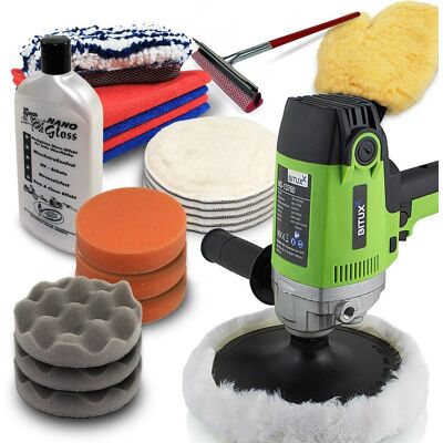 BITUXX® Polerka samochodowa do lakiero profesjonalna 950W + akcesoria BITUXX® Polerka samochodowa do lakiero profesjonalna 950W + akcesoria