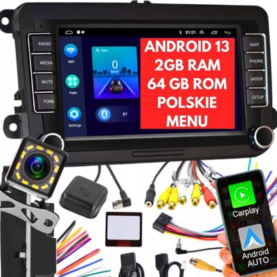 Inny producent Radio 7'' Android 13 Seat Golf V Vi 6 Vw Passat B6 B7 Seat Skoda Volkswagen Inny producent Radio 7'' Android 13 Seat Golf V Vi 6 Vw Passat B6 B7 Seat Skoda Volkswagen