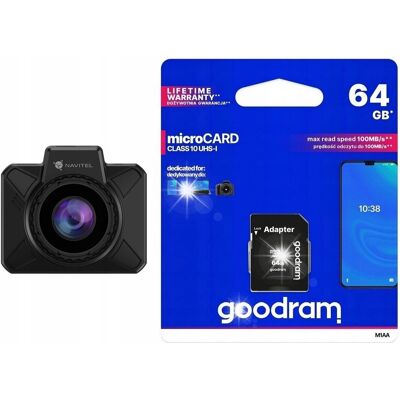 Inny producent Rejestrator jazdy kamera samochodowa G-Sensor + 32GB Goodram Navitel AR202 Inny producent Rejestrator jazdy kamera samochodowa G-Sensor + 32GB Goodram Navitel AR202