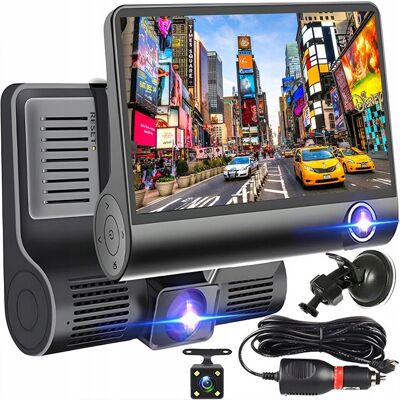 Inny producent Rejestrator Jazdy Kamerka Samochodowa Kamera Cofania Full Hd 3 Kamery Inny producent Rejestrator Jazdy Kamerka Samochodowa Kamera Cofania Full Hd 3 Kamery