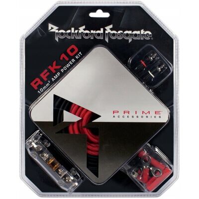 Inny producent Rockford Fosgate RFK10 zestaw przewodów do montażu wzmacniacza 10mm2 Inny producent Rockford Fosgate RFK10 zestaw przewodów do montażu wzmacniacza 10mm2