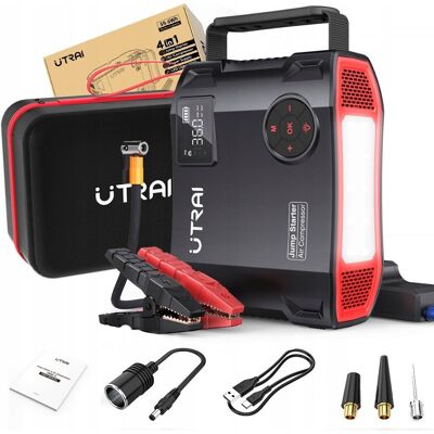 Inny producent ROZRUSZNIK POWERBANK STARTER AWARYJNY SAMOCHODU kompresor UTRAI 2000A Inny producent ROZRUSZNIK POWERBANK STARTER AWARYJNY SAMOCHODU kompresor UTRAI 2000A
