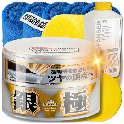 SOFT99 KIWAMI EXTREME GLOSS Silver 200g hybrydowy wosk samochodowy + IPA 1L SOFT99 KIWAMI EXTREME GLOSS Silver 200g hybrydowy wosk samochodowy + IPA 1L