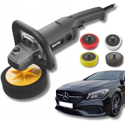 Inny producent Super POLERKA SAMOCHODOWA z regulacją obrotów ZESTAW 4x gąbka MOCNA 2600W Inny producent Super POLERKA SAMOCHODOWA z regulacją obrotów ZESTAW 4x gąbka MOCNA 2600W