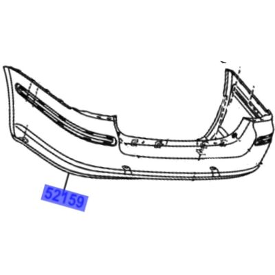Toyota OE TOYOTA Avensis Zderzak tyl 52159-05902 OE Toyota OE TOYOTA Avensis Zderzak tyl 52159-05902 OE