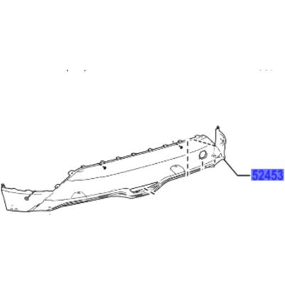 Toyota OE TOYOTA C-hr Zderzak dokladka tyl 52453-F4140 OE Toyota OE TOYOTA C-hr Zderzak dokladka tyl 52453-F4140 OE