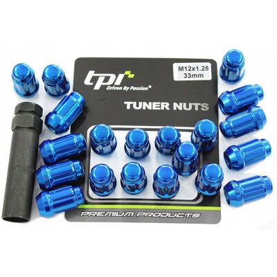 TPI Nakrętki do kół felg kute NIEBIESKIE 12x1,25 NISSAN SUBARU JDM JR Sport TPI Nakrętki do kół felg kute NIEBIESKIE 12x1,25 NISSAN SUBARU JDM JR Sport