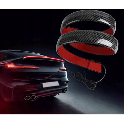 Interlook Trzecie światło STOP pod spoiler, na tył samochodu LED długość 120 cm imitacja karbon, taśma samoprzylepna Interlook Trzecie światło STOP pod spoiler, na tył samochodu LED długość 120 cm imitacja karbon, taśma samoprzylepna