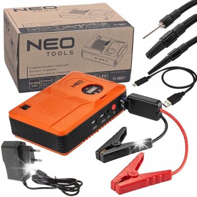 Inny producent Urządzenie rozruchowe 'Jumpstarter', power bank - 14Ah, kompresor 3.5BAR, Inny producent Urządzenie rozruchowe 'Jumpstarter', power bank - 14Ah, kompresor 3.5BAR,