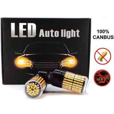W21W Żarówki Led 2Szt 7440 12-24V 100% Canbus Bez Błędu Pomarańczowa Premium Motoledy W21W Żarówki Led 2Szt 7440 12-24V 100% Canbus Bez Błędu Pomarańczowa Premium Motoledy