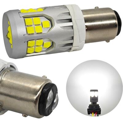 motoLEDy żarówka LED P21/5W BAY15D 10-50V bez błędu 3000lm biała motoLEDy żarówka LED P21/5W BAY15D 10-50V bez błędu 3000lm biała