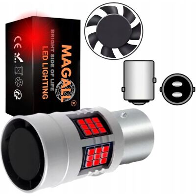 producent niezdefiniowany Żarówka LED P21/5W BAY15D 1157 CANBUS Czerwona STOP MAGALL FAN-CAN producent niezdefiniowany Żarówka LED P21/5W BAY15D 1157 CANBUS Czerwona STOP MAGALL FAN-CAN