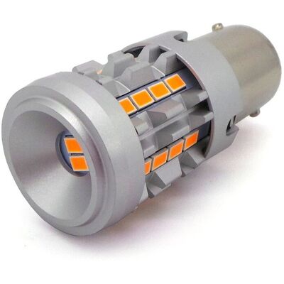 motoLEDy żarówka LED P21W, BA15S 12-24V bez błędu pomarańczowa motoLEDy żarówka LED P21W, BA15S 12-24V bez błędu pomarańczowa