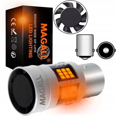 Inny producent Żarówka LED P21W Ba15S Magall Fan-Can Pomarańczowe Canbus Kierunkowskaz Inny producent Żarówka LED P21W Ba15S Magall Fan-Can Pomarańczowe Canbus Kierunkowskaz