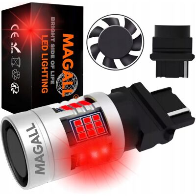 Inny producent ŻARÓWKA LED P27W 3156 CANBUS MAGALL FAN-CAN MOCNE CZERWONE STOPU 12V Inny producent ŻARÓWKA LED P27W 3156 CANBUS MAGALL FAN-CAN MOCNE CZERWONE STOPU 12V