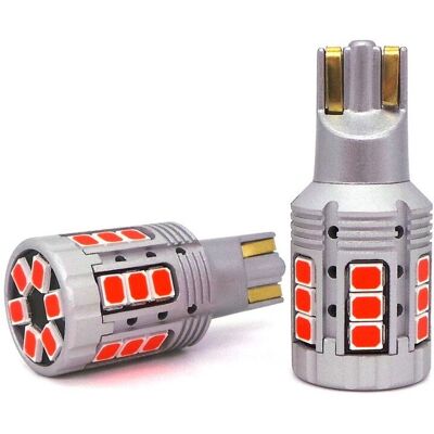 motoLEDy żarówka LED W16W 12-24V 100% CAN czerwona bez błędu motoLEDy żarówka LED W16W 12-24V 100% CAN czerwona bez błędu