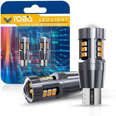 YOBIS ŻARÓWKA LED W16W T15 CANBUS POMARAŃCZOWA MOCNA 1200LM 24SMD KIERUNKOWSKAZ YOBIS ŻARÓWKA LED W16W T15 CANBUS POMARAŃCZOWA MOCNA 1200LM 24SMD KIERUNKOWSKAZ