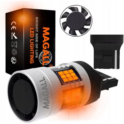 Inny producent Żarówka LED W21W T20 7440 Magall Fan-Can Pomarańczowe Canbus Kierunkowskaz Inny producent Żarówka LED W21W T20 7440 Magall Fan-Can Pomarańczowe Canbus Kierunkowskaz