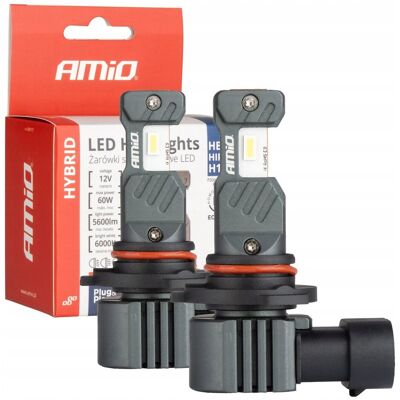 Żarówki Amio LED seria HYBRID H10 60 W 2 szt. CANBUS Żarówki Amio LED seria HYBRID H10 60 W 2 szt. CANBUS