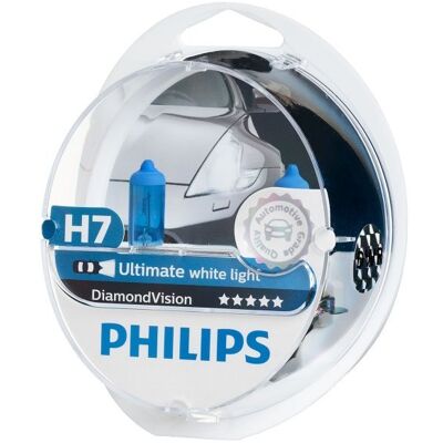 Żarówki halogenowe PHILIPS DiamondVision, H7, 12V, 55W Żarówki halogenowe PHILIPS DiamondVision, H7, 12V, 55W