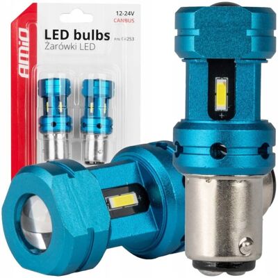Inny producent Żarówki led canbus 1157 bay15d p21/5w 4smd 1860 white 12v 24v amio-04253 Inny producent Żarówki led canbus 1157 bay15d p21/5w 4smd 1860 white 12v 24v amio-04253