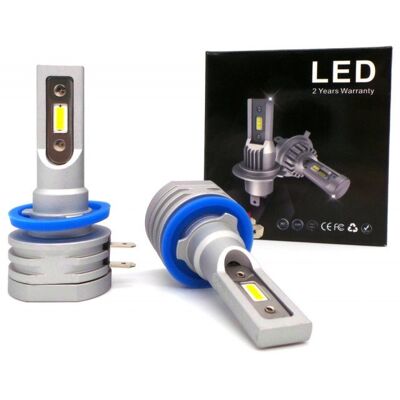 Żarówki Led H11B 9V-30V Canbus Csp 2Szt 2X4000Lm Mocne Motoledy Żarówki Led H11B 9V-30V Canbus Csp 2Szt 2X4000Lm Mocne Motoledy
