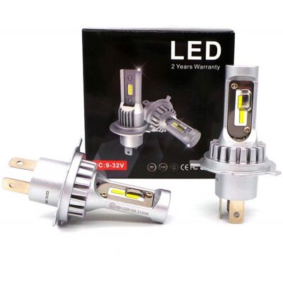 Żarówki Led H19 9V-32V Canbus Csp 2Szt Mocne 2X4000Lm Motoledy Żarówki Led H19 9V-32V Canbus Csp 2Szt Mocne 2X4000Lm Motoledy