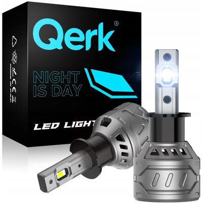Żarówki Led H3 Qerk E4 Retrofit 120W 6000K Mocne Canbus Odcięcie - Kpl. Żarówki Led H3 Qerk E4 Retrofit 120W 6000K Mocne Canbus Odcięcie - Kpl.