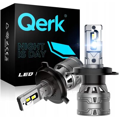 Żarówki LED H4 Qerk E4 RETROFIT 120W 6000K MOCNE CANBUS ODCIĘCIE - kpl. Żarówki LED H4 Qerk E4 RETROFIT 120W 6000K MOCNE CANBUS ODCIĘCIE - kpl.