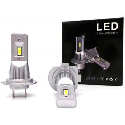 Żarówki Led H7 9V-32V Canbus Csp Krótka 2Szt Mocne 2X4000Lm Motoledy Żarówki Led H7 9V-32V Canbus Csp Krótka 2Szt Mocne 2X4000Lm Motoledy