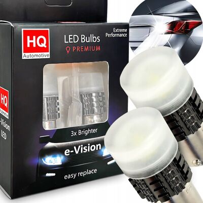 HQ Automotive Żarówki LED P21W 6000K BA15s 1050LM Mocne Światła Cofania Przeciwmgielne HQ Automotive Żarówki LED P21W 6000K BA15s 1050LM Mocne Światła Cofania Przeciwmgielne