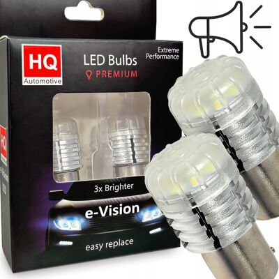 HQ Automotive Żarówki LED P21W BA15s Światła Cofania Z Sygnałem Dźwiękowym BEEP 6000K HQ Automotive Żarówki LED P21W BA15s Światła Cofania Z Sygnałem Dźwiękowym BEEP 6000K