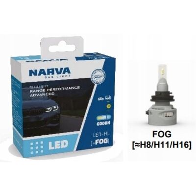 Inny producent ŻARÓWKI LEDOWE LED H8 H11 H16 RPA NARVA RANGE POWER ADVANCED 6000K 12V/24V Inny producent ŻARÓWKI LEDOWE LED H8 H11 H16 RPA NARVA RANGE POWER ADVANCED 6000K 12V/24V
