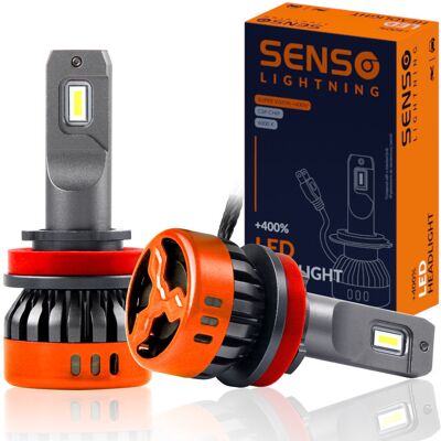 Żarówki SENSO 2x LED H11 +400% CSP 20000LM Żarówki SENSO 2x LED H11 +400% CSP 20000LM