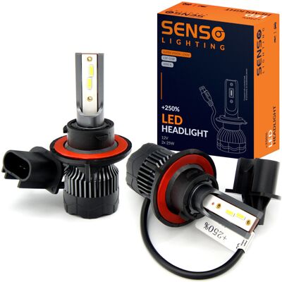 Żarówki SENSO 2x LED H13 +250% CSP 12V 16000LM Żarówki SENSO 2x LED H13 +250% CSP 12V 16000LM