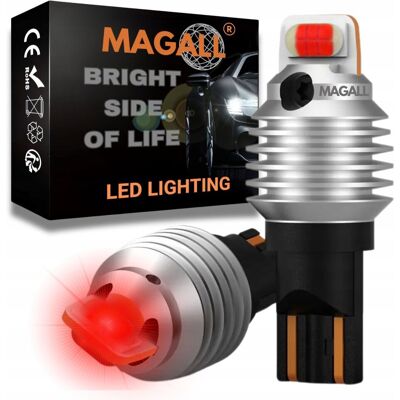 Inny producent ŻARÓWKI W16W LED T15 CZERWONE MOCNE CANBUS LONGLIFE MAGALL 1000LM 12V 2SZT Inny producent ŻARÓWKI W16W LED T15 CZERWONE MOCNE CANBUS LONGLIFE MAGALL 1000LM 12V 2SZT