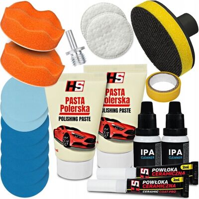 AGMI ZESTAW DO REGENERACJI POLEROWANIA LAMP PAPIER GĄBKI PAD PASTA 2X CERAMIKA AGMI ZESTAW DO REGENERACJI POLEROWANIA LAMP PAPIER GĄBKI PAD PASTA 2X CERAMIKA
