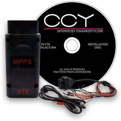 Inny producent Zestaw MPPS V18 OBD2 Interfejs Chiptuning ECU DVD USB JĘZYK POLSKI Inny producent Zestaw MPPS V18 OBD2 Interfejs Chiptuning ECU DVD USB JĘZYK POLSKI