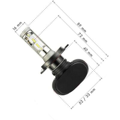 Interlook Zestaw żarówek LED H4 CSP 50W 8000 lm Interlook Zestaw żarówek LED H4 CSP 50W 8000 lm