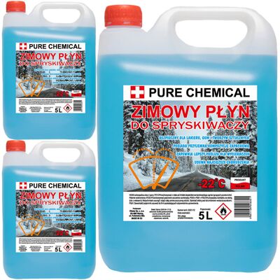 Pure ZIMOWY PŁYN DO SPRYSKIWACZY -22 ZAPACHOWY 3x5L 15l Pure ZIMOWY PŁYN DO SPRYSKIWACZY -22 ZAPACHOWY 3x5L 15l