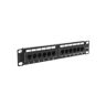 SABAJ-SYSTEM Patch panel 10 cali 12Port cat 5e wyposażony czarny 10-0004