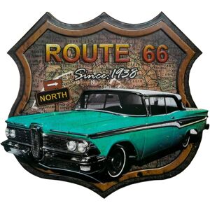 ART 3D Route 66 Mavi Chevrolet metalowa tablica, szyld, hit ART 3D Route 66 Mavi Chevrolet metalowa tablica, szyld, hit