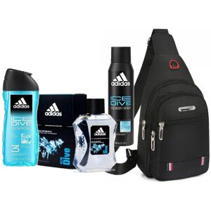 Adidas Zestaw Kometyków Męskich Na Prezent Święta Z Nerką Ice Dive Edt 4w1 Adidas Zestaw Kometyków Męskich Na Prezent Święta Z Nerką Ice Dive Edt 4w1