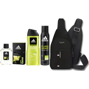 Adidas Zestaw Kometyków Męskich Na Prezent Święta Z Nerką Pure Game 4szt Adidas Zestaw Kometyków Męskich Na Prezent Święta Z Nerką Pure Game 4szt